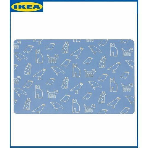 Настольный коврик IKEA BONSYRSA с рисунком животных, 60x37 см. икеа