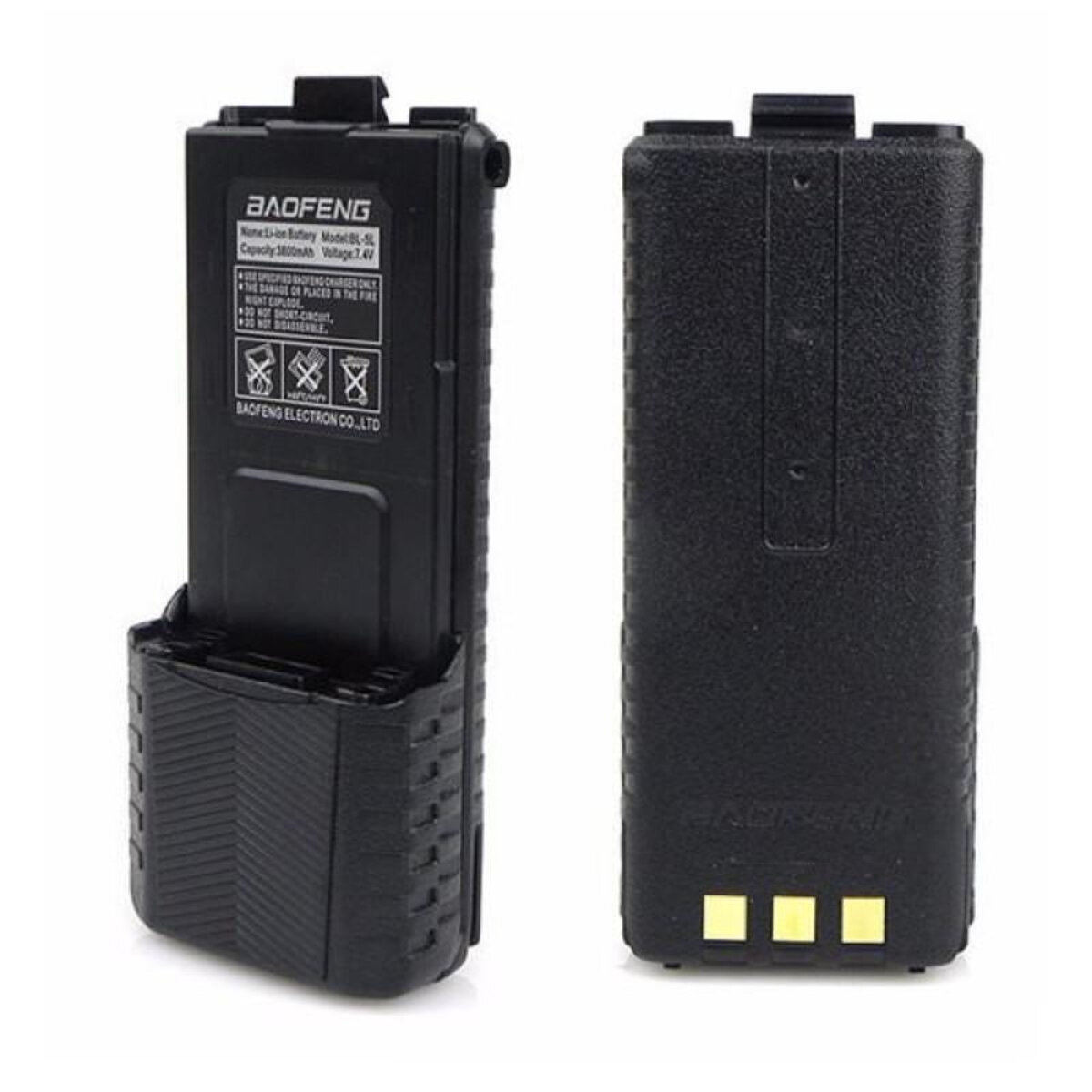 Аккумулятор для рации BaoFeng UV-5R, DM-5R 3800 мАч Черный (BL-5 3800mAh) — фото 4