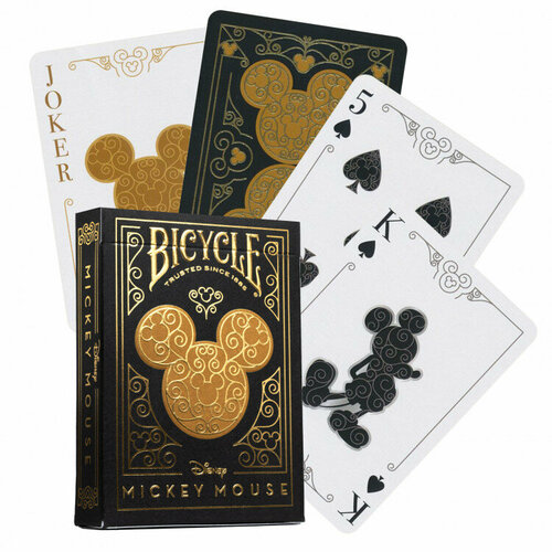 Коллекционные Игральные карты Bicycle Disney Mickey Mouse Gold/Black, золотые карты игральные waddingtons of london 1 золотые