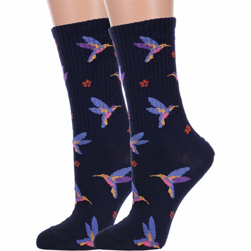 фото Носки брестские, 2 пары, размер 23, синий