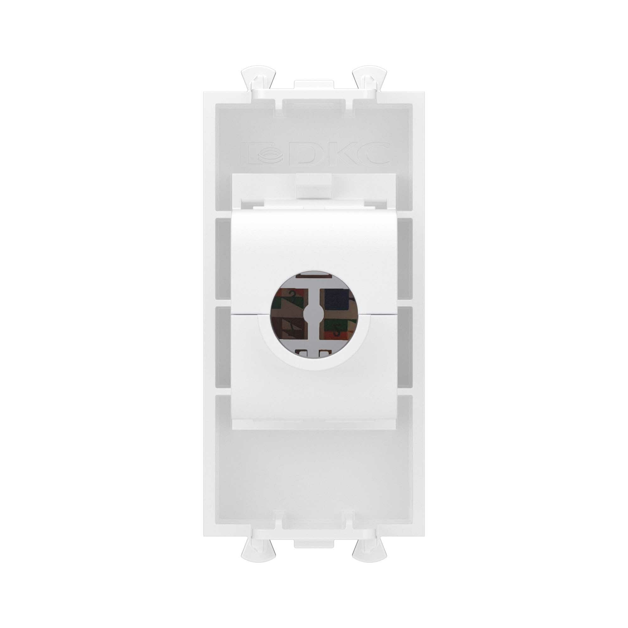 Компьютерная розетка встраиваемая DKC Avanti RJ45 UTP cat 5e цвет белое облако - фото №11