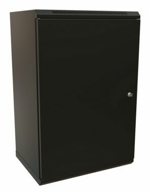 Шкаф коммутационный WRline WR-TW-1845-SR-RAL9004 18U черный - фото №1