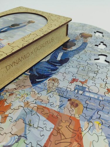 Изображение товара Пазл деревянный Лев Яшин ФК "Динамо Москва", 278 элементов, для детей