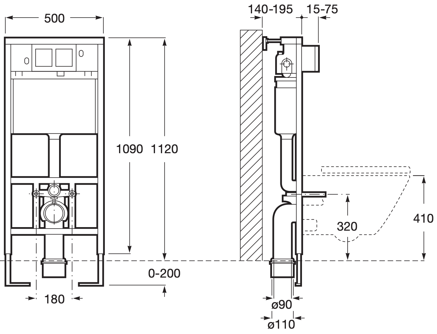 Инсталляция для унитаза Roca In-Wall 890090020