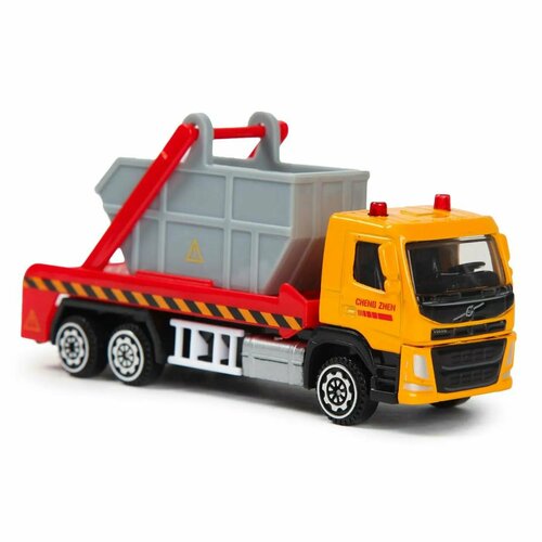 Машина MSZ 1:72 Volvo Swing Arm Garbage Truck Красная 37706 машина msz 1 72 volvo crane truck красная 37704