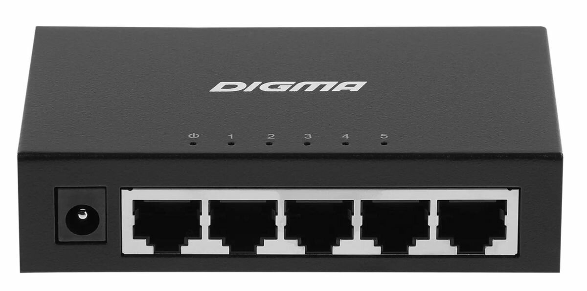 Коммутатор Digma DSW-205GE, неуправляемый