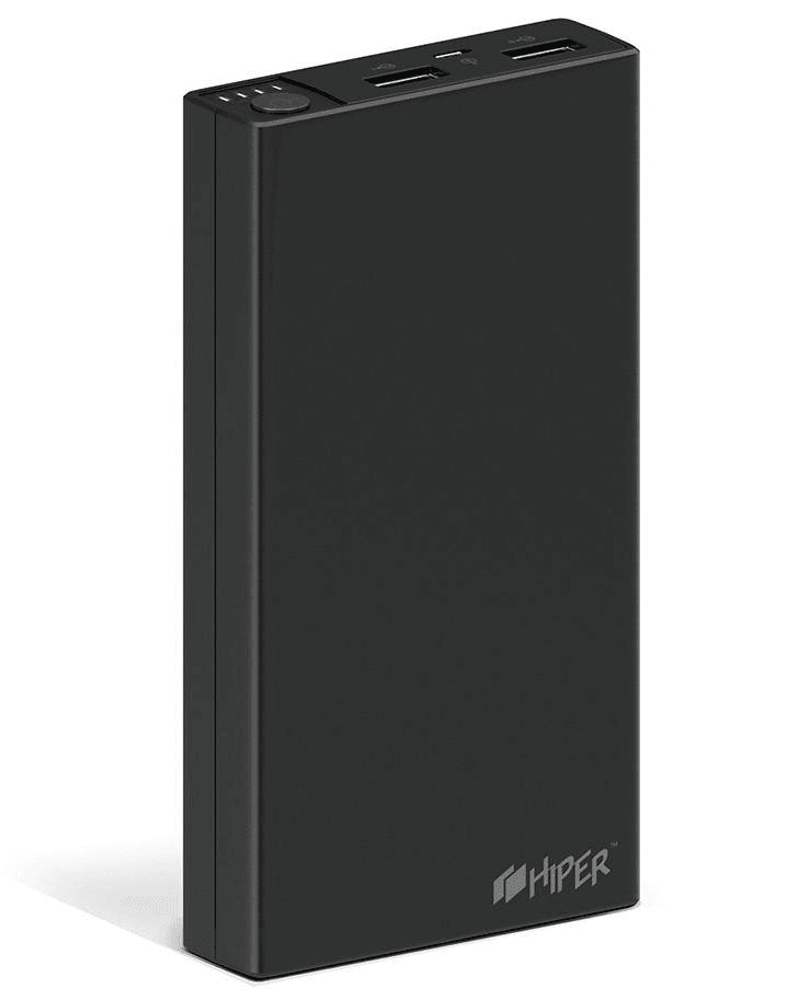 Портативный аккумулятор (Power Bank) HIPER Внешний аккумулятор RP15000 Li-Ion 15000mAh 2.1A+1A 2xUSB черный