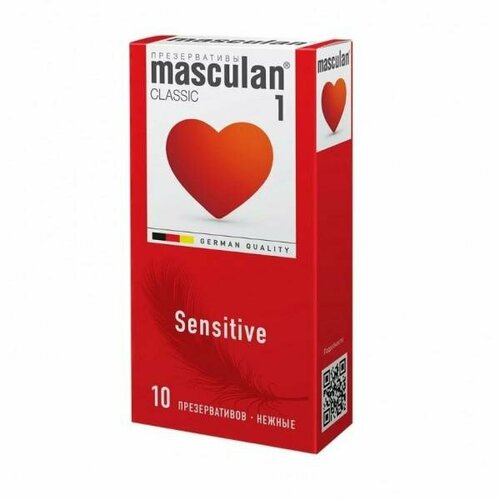 Masculan Презервативы Masculan Sensitive 10 шт. нежные презервативы masculan classic 1 sensitive 10 шт 18 5 см цвет не указан