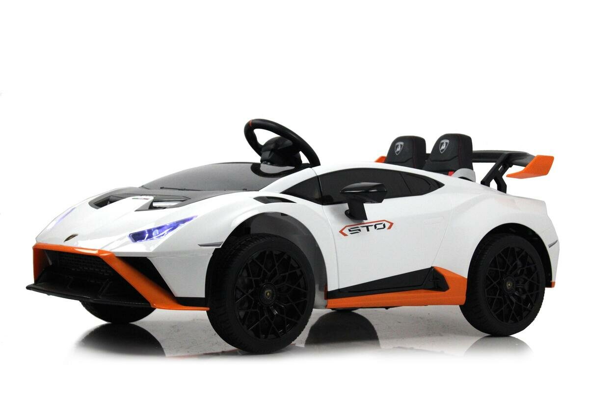 Детский электромобиль Lamborghini Huracán STO (E888EE) белый (RiverToys)