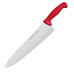 Нож поварской «Проотель»; сталь нерж, пластик, L=435/285, B=65мм; красный, металлич, Prohotel, QGY - AS00301-06Red