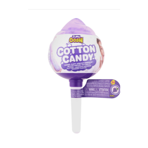 Zuru Oosh Игровой набор Cotton Candy Конфета на палочке со сквишем 3 предмета Виноградная 8628SQ1