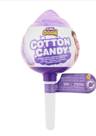 Zuru Oosh Игровой набор Cotton Candy Конфета на палочке со сквишем 3 предмета Виноградная 8628SQ1