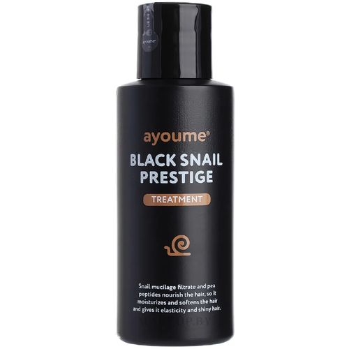 Восстанавливающий бальзам для волос на основе муцина улитки Ayoume Black Snail Prestige Treatment, 100 мл