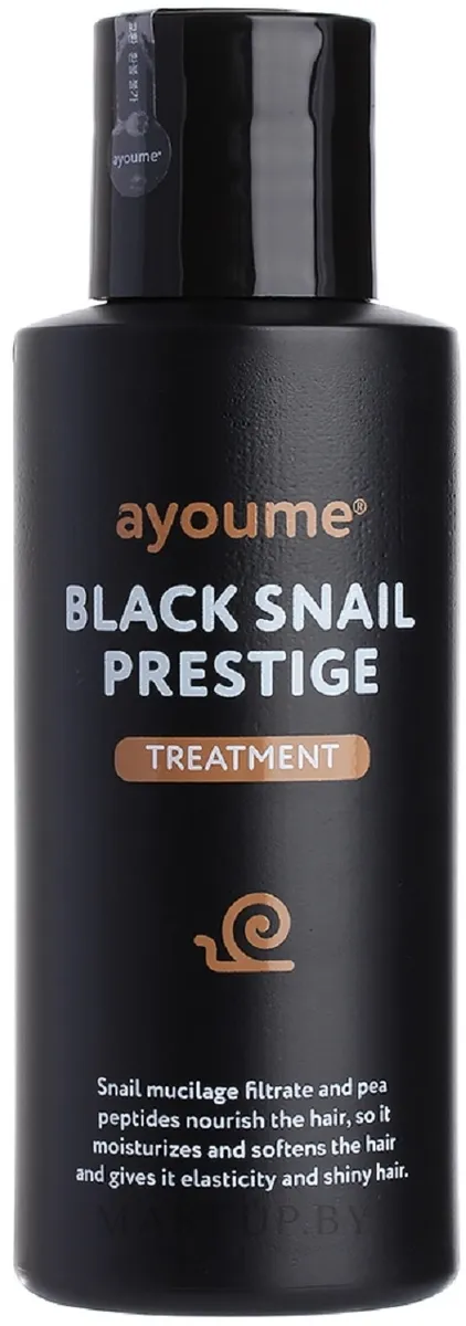 Восстанавливающий бальзам для волос на основе муцина улитки Ayoume Black Snail Prestige Treatment, 100 мл