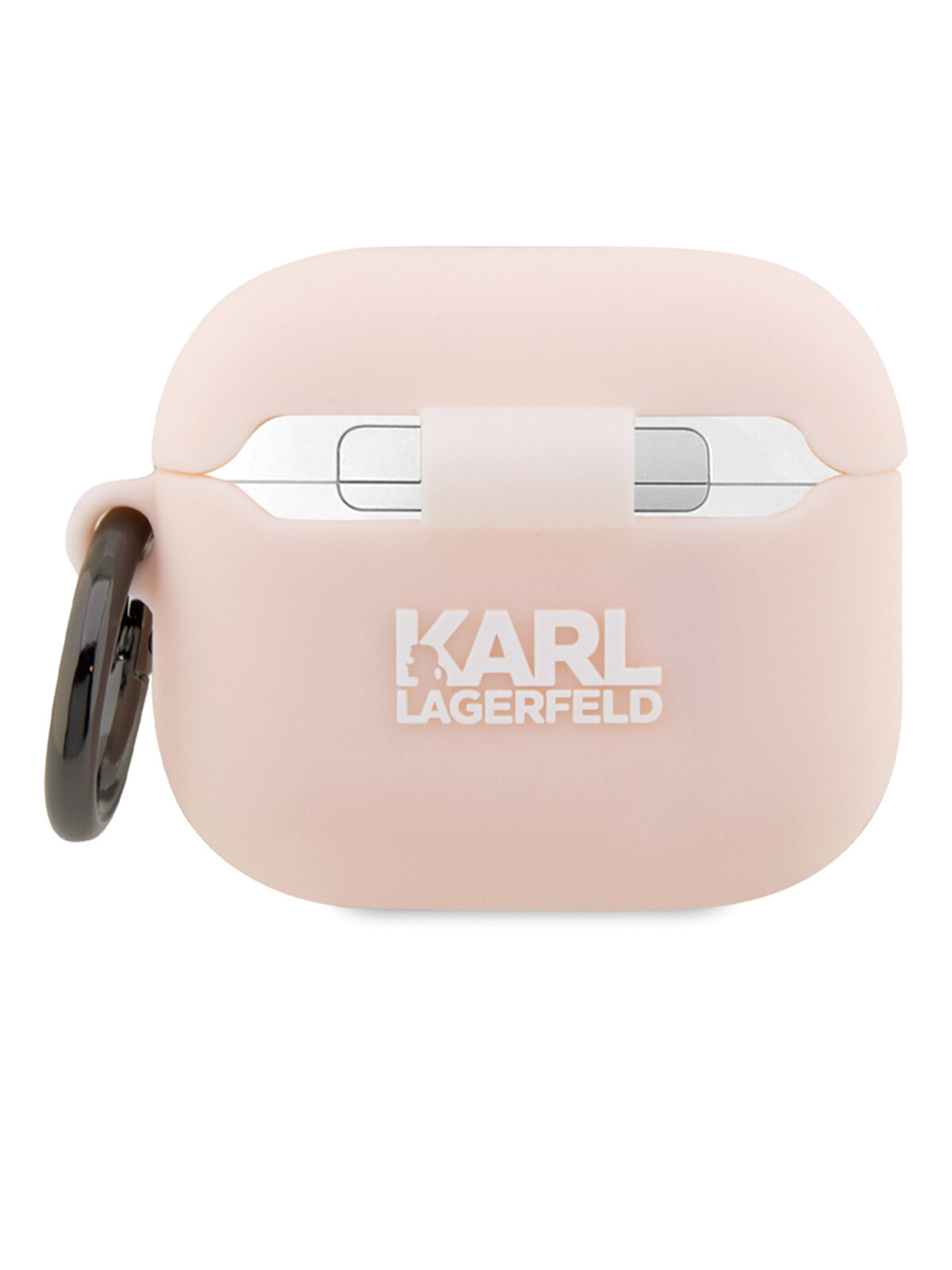 Lagerfeld для Airpods 3 чехол Silicone case with ring NFT 3D Karl Pink — фото 1