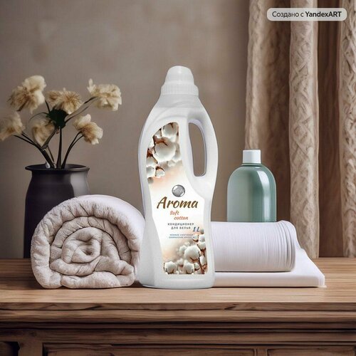 Кондиционер для белья DEW Aroma Мягкий хлопок 1 л. Концентрат.