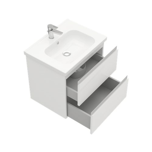 Тумба подвесная ELECTRA 70 под умыв-к Creavit Ideal 70 белый глянец LE-WCAB-70-01 38290₽