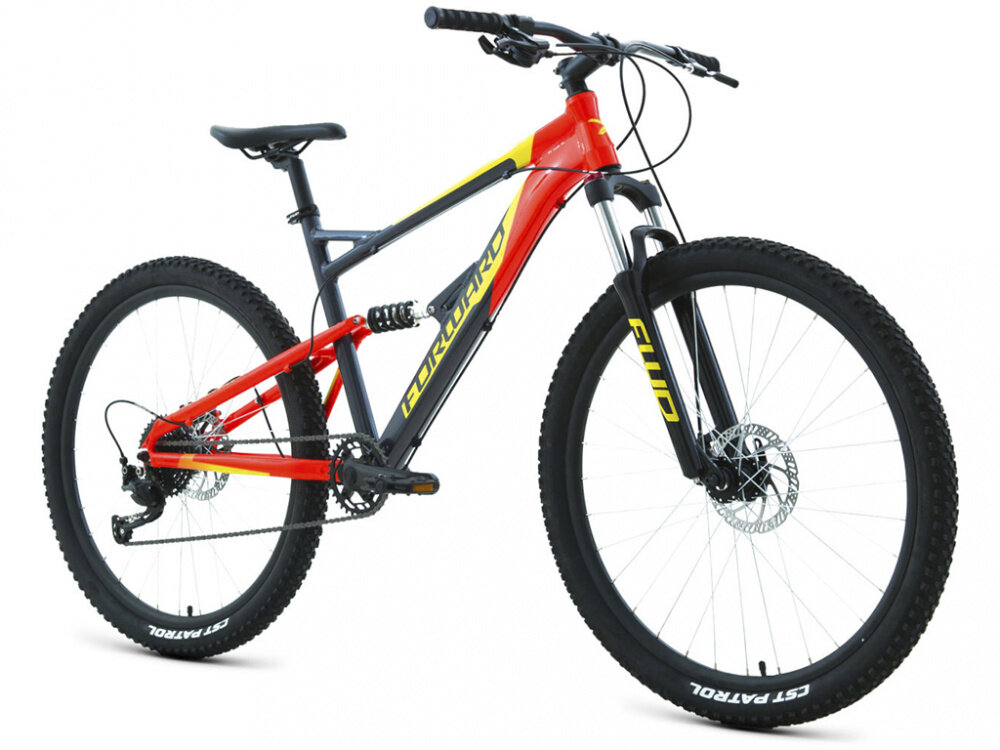 FORWARD Велосипед Форвард FLARE 2.0 D 27,5" (рама 18", темно-серый/красный RBKW1F379002)
