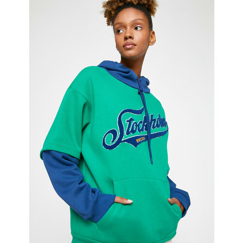 фото Худи koton, размер l, зеленый