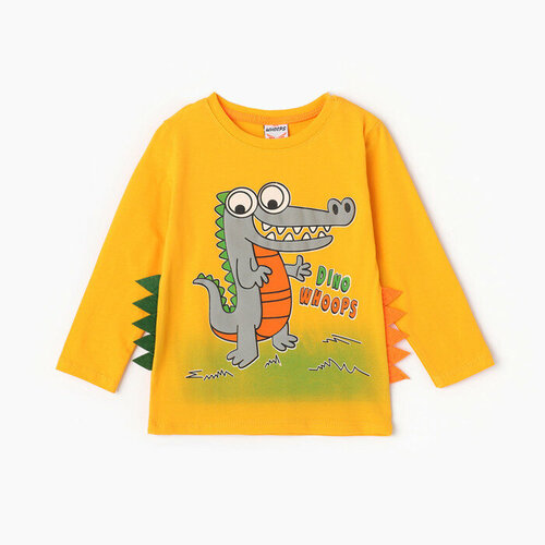 фото Лонгслив bebus, размер 98, мультиколор, желтый