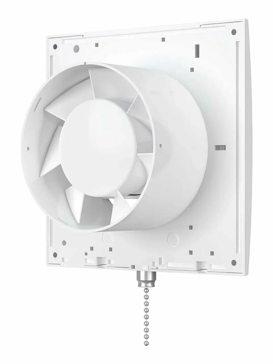 Вытяжной вентилятор OPTIMA 4-02 100мм с цепочкой в туалет, белый