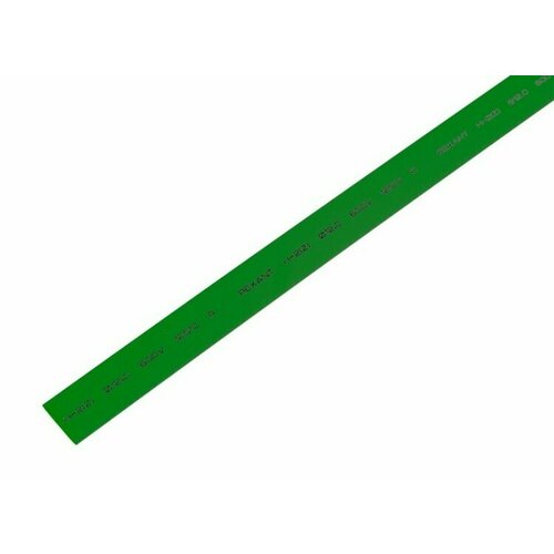 Трубка термоусаживаемая 12/6 мм зеленая REXANT