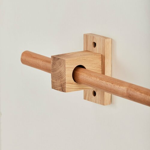 Карниз Loft Jupiter круглый 1000 мм одинарный деревянный для потолка и стен держатель дуб Varmanpro 7099₽