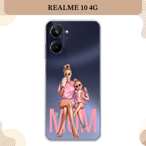 Силиконовый чехол Lovely mom на Realme 10 4G / Реалми 10 4G, прозрачный силиконовый чехол на realme 10 4g реалми 10 4g бесите прозрачный