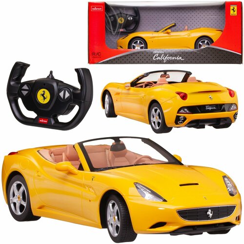 Машина р у 1:12 Ferrari California, цвет желтый 47200Y