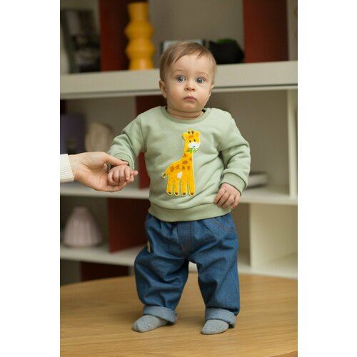 фото Брюки , размер 92, синий olma