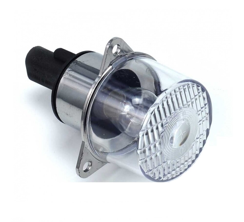 фото Фонарь заднего хода, белый круглый для МАЗ, ПАЗ, ЛиАЗ, Волгабас на 12В. Автоэлектроконтакт. Артикул 86.3776