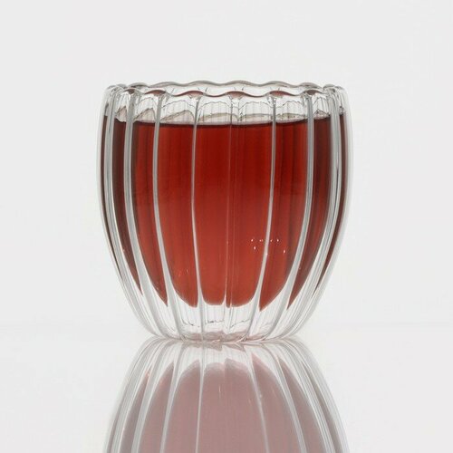 Стакан стеклянный с двойными стенками Риба 250 мл 683₽