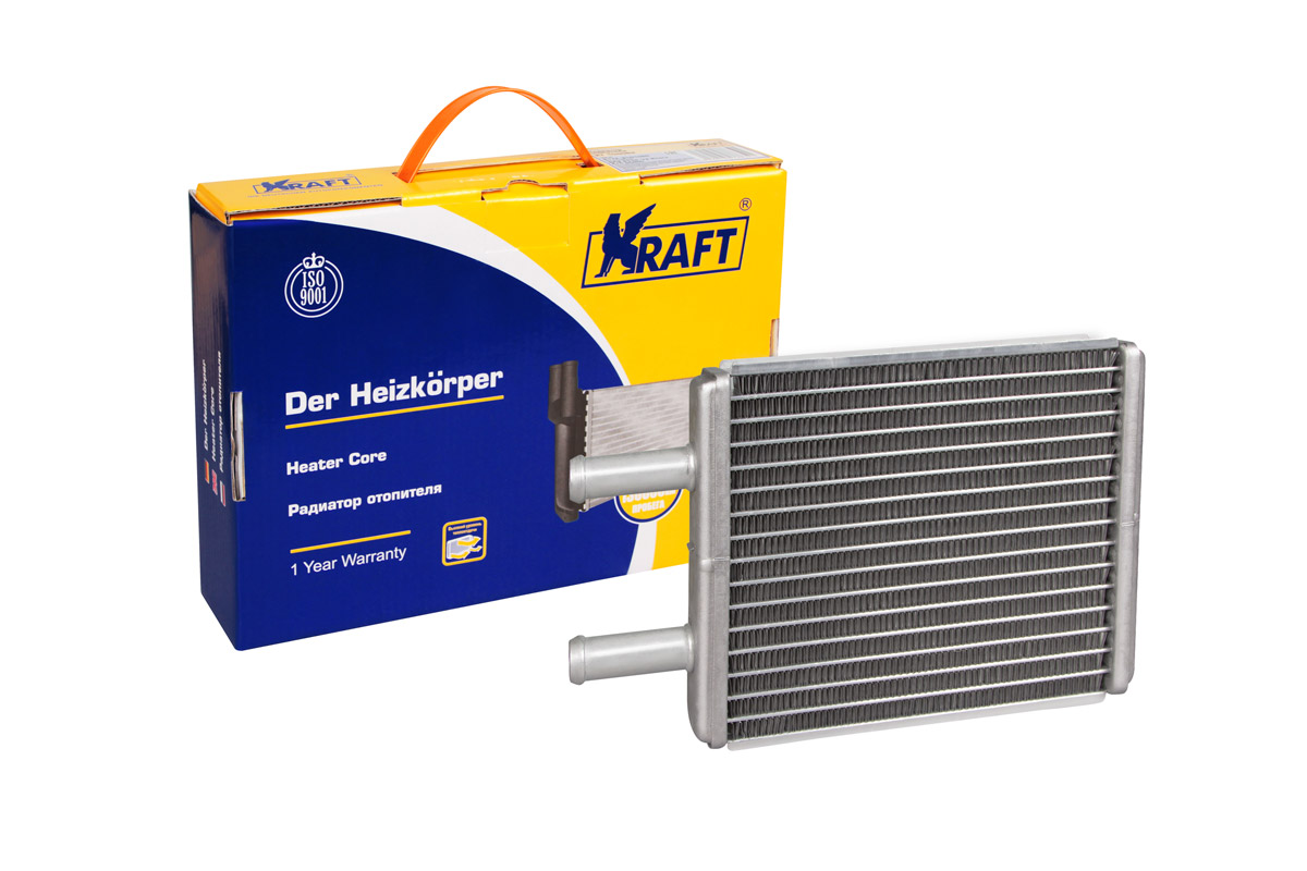 KRAFT KT 104062 радиатор отопителя (паяный) ваз 2170-72 (а / с halla)