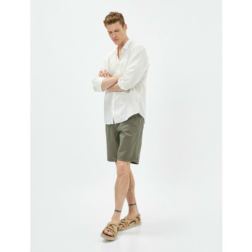 фото Шорты koton, размер 42, хаки