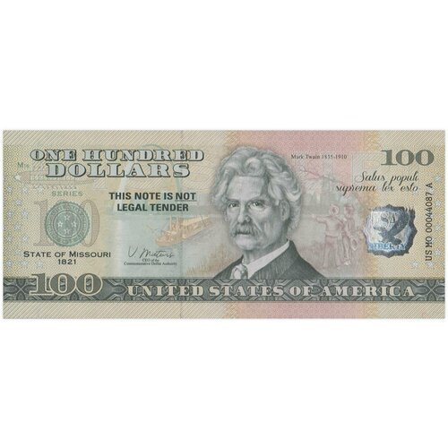 США 100 долларов штат Миссури — сувенирная банкнота