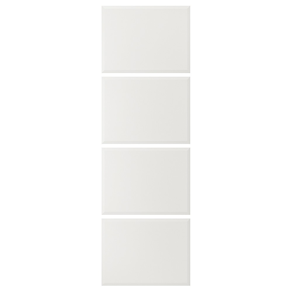 4 панели д/рамы раздвижной дверцы, белый, 75x236 см тьёрхом 304.806.87