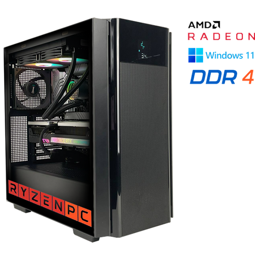 Настольный компьютер RyzenPC GAME 83505828 (AMD Ryzen 7 5800X 3.8 ГГц, AMD X570, 32 DDR4, SSD: 1000 Гб, SSD: 1000 Гб, AMD Radeon RX 6700 XT 12 Гб, WI-FI, Без привода, 650 Вт, Deepcool CH510 Mesh Digital, Windows 11 Pro)