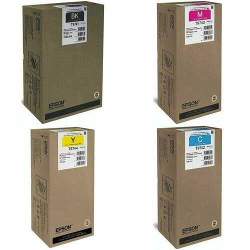 Epson Картриджи комплектом Epson C13T974400-C13T974300-C13T974200-C13T974100 T9744, T9743, T9742, T9741