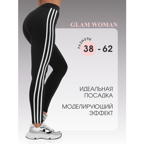 Легинсы  Glam Woman, размер 60, черный