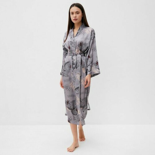 фото Халат kaftan, размер 44/46, серый