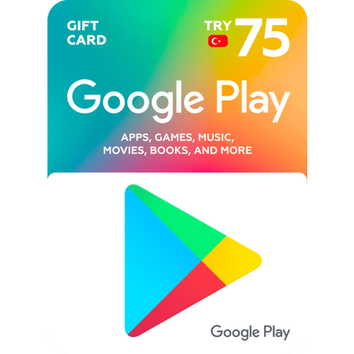 Подарочная карта Карта пополнения Google Play - 75 TL 34900₽
