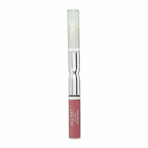 Seventeen Губная помада-блеск, lip color&top gloss, оттенок 85, сливовый металлик