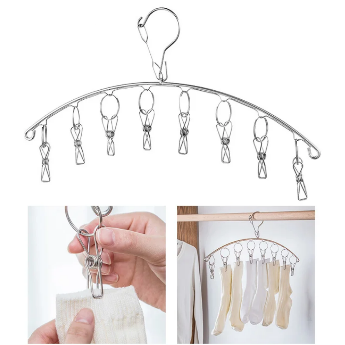 фото Сушилка для белья на 10 прищепок.