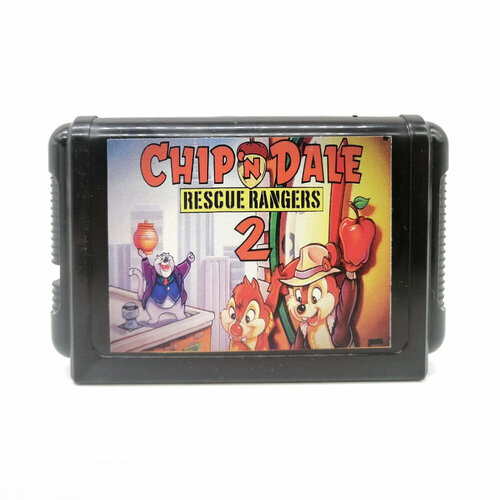 Картридж 16-bit CHIP AND DALE Rescue Rangers 2 английский язык замечательная игра по одноимённому диснеевскому мультику chip and dale 1 8 bit