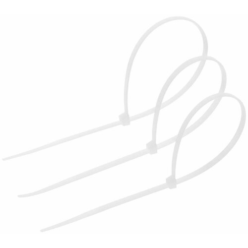 Хомут нейлоновый для стяжки 36х250 мм белый в упаковке 100 шт 297₽