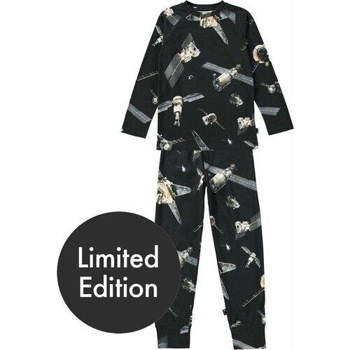 фото Лонгслив molo, размер 116, черный, серый