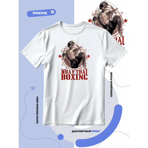 фото Футболка muay thai тайский бокс, размер xl, белый smail-p