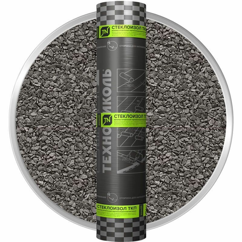 фото Рулонная кровля ТехноНиколь Стеклоизол ТКП 3,5, битумный, наплавляемый 9м2