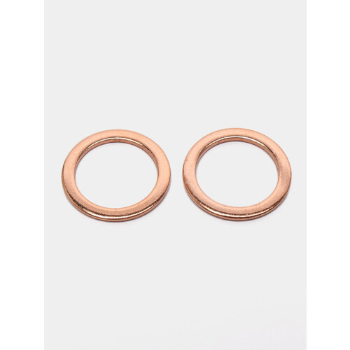 Медная шайба плоская 7 размеров толщина 1 мм 2 шт Размер 6 х 12 х 1 mm 599₽