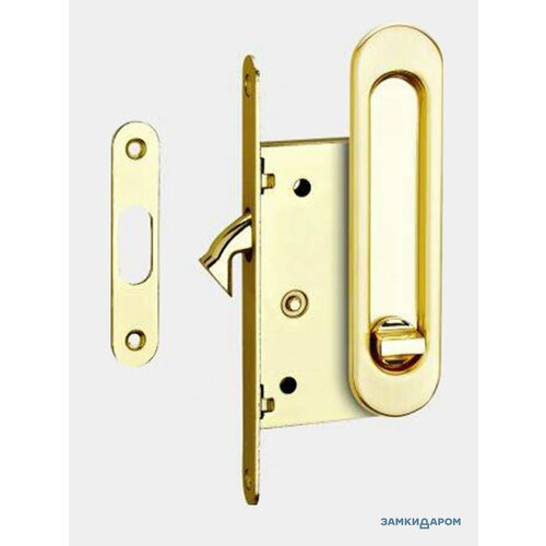 Ручки с замком для раздвижных дверей TIXX золото 1599₽